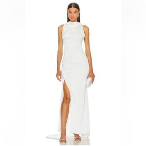 NWT sold out Elliott Jamilla White Sleeveless Gown